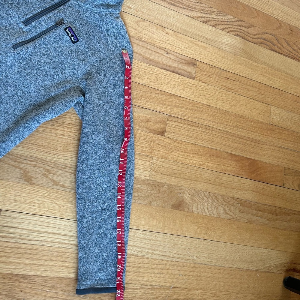 Patagonia kids Better Sweater Quarter Zip Pullover Sweater Heathered Gray XL - Picture 10 of 11